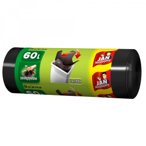 <b>Jan Niezbędny Worki na śmieci</b> - Easy Pack czarne 60l 26 szt.