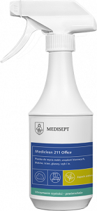 <b>Mediclean 211 Office 500ml. </b> Preparat do mycia mebli, urządzeń biurowych.