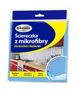 <b>Grosik Ściereczka z mikrofibry</b> - do kuchni i łazienki 1 szt.