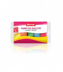 <b>Master Gąbka, zmywak do naczyń super duży 5 szt. </b>