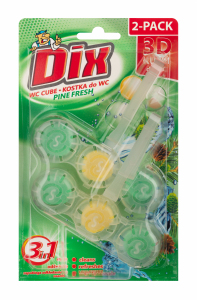 <b>DIX kostka 3D do WC</b> - Pine Fresh 2*40g