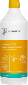 <b>Mediclean 570 All 1l. </b>Preparat do czyszczenia powierzchni w przetwórstwie spożywczym.