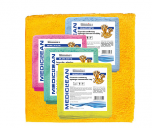 <b>Ściereczka z mikrofazy 30x30/360g żółta.</b>
