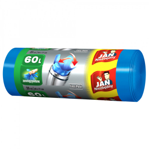 <b>Jan Niezbędny Worki na śmieci</b> - Easy Pack niebieskie 60l 20 szt.