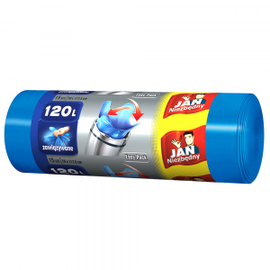 <b>Jan Niezbędny Worki na śmieci</b> - Easy Pack niebieskie 120l 15 szt.