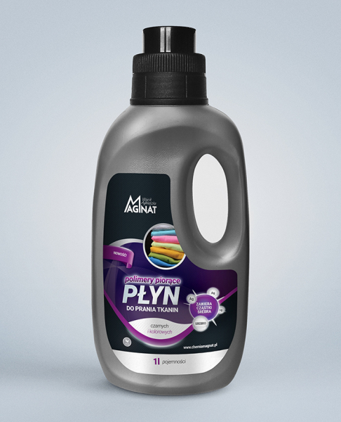 <b>MAGNAT Płyn do prania tkanin czarnych i kolorowych</b> z nanocząsteczkami srebra 1l.