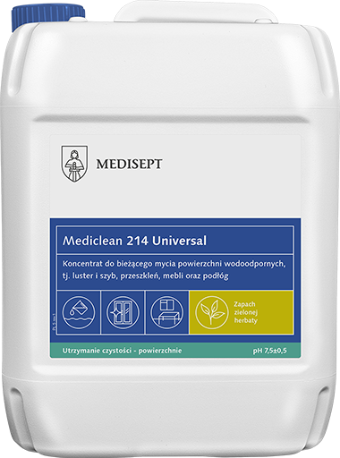 <b>Mediclean 211 Office 5l.</b> Preparat do mycia mebli, urządzeń biurowych, glazury.