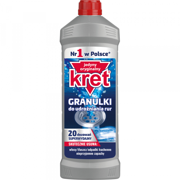 <b>Kret Granulki</b> - Udrażnianie rur 800g