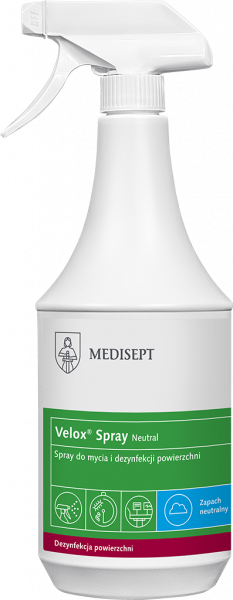<b>Velox Spray Neutral 1l. </b>Spray do mycia i dezynfekcji powierzchni.