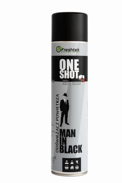 <b>One Shot Man in Black 600ml.</b> Odświeżacz powietrza.