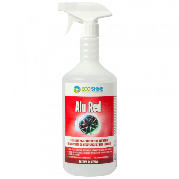 <b>Alu Red 1L</b> - Preparat z krwistoczerwonym efektem do usuwania metalicznych zanieczyszczeń z felg i lakieru