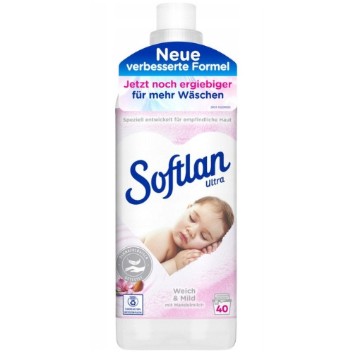 <b>Softlan płyn do płukania</b> - Biały, Weich&Mild Sensitiv 1L