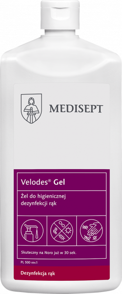 <b>Velodes Gel 500ml.</b> Żel do dezynfekcji rąk.