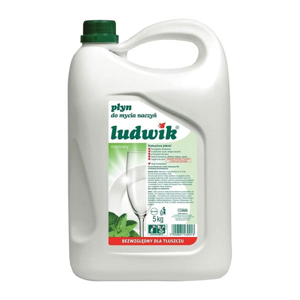 <b> Ludwik Płyn do mycia naczyń</b> - Miętowy 5L